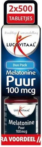 3x Lucovitaal Melatonine 100mcg DUO Pack 2x500 tabletten