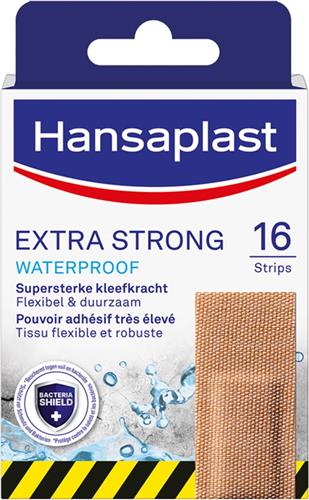 Hansaplast Extra Strong Waterproof Pleisters - Waterdichte pleister - Wondpleisters - Wondverzorging - 16 Stuks