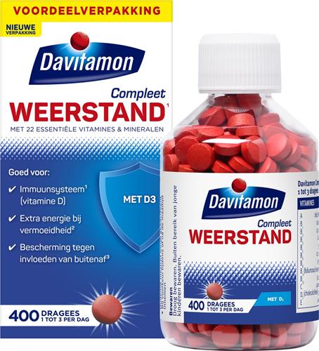 Davitamon Compleet Weerstand - multivitamine en mineralen - 400 dragees