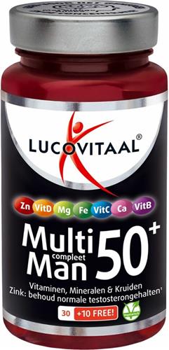 Lucovitaal Multi Man Compleet 50+ Met Ginkgo Biloba 40 capsules