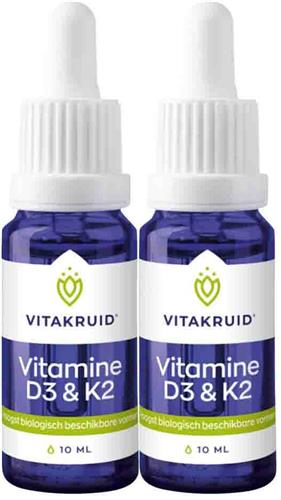 2x Vitakruid Vitamine D3&K2 10 ml