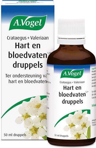 A.Vogel Crataegus + Valeriaan druppels - Bevat valeriaan ter ondersteuning van hart en bloedvaten.* - 50 ml