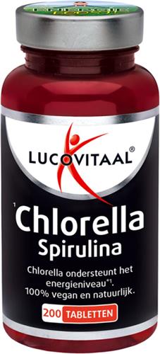 3x Lucovitaal Chlorella Spirulina 200 tabletten