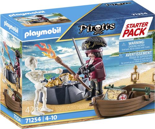 PLAYMOBIL Starterpack Piraat met roeiboot - 71254