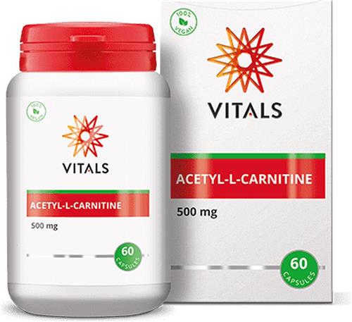 Vitals - Acetyl-L-carnitine - 500 mg - Sportvoeding - 60 Capsules