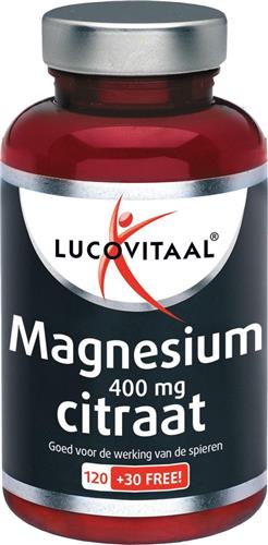 Lucovitaal Magnesium 400 mg Citraat Voedingssupplement - 150 tabletten