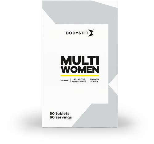 Body & Fit Multi Women - Multivitamine Vrouw - Voedingssupplement voor Vrouwen - 60 stuks (Verpakking 2 maanden)