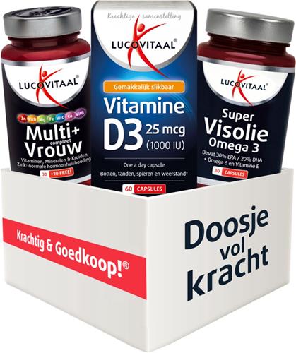 Lucovitaal Voordeelbox Vrouw 50+ 3 stuks