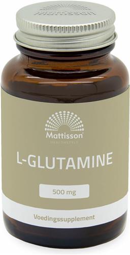 Mattisson - L-Glutamine 500mg - Aminozuur Voedingssupplement - 90 Capsules