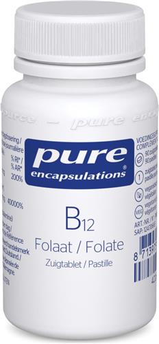 Pure Encapsulations - Vitamine B12 Folaat - Combinatie van Vitamine B12 en Foliumzuur in een Zuigtablet - 90 Capsules