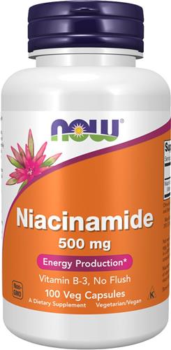 NOW Foods - Niacinamide 500mg - 100 capsules