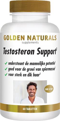 Golden Naturals Testosteron Support (60 veganistische tabletten)