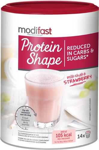 Modifast Protein Shape - Milkshake - Aardbei - 420 g