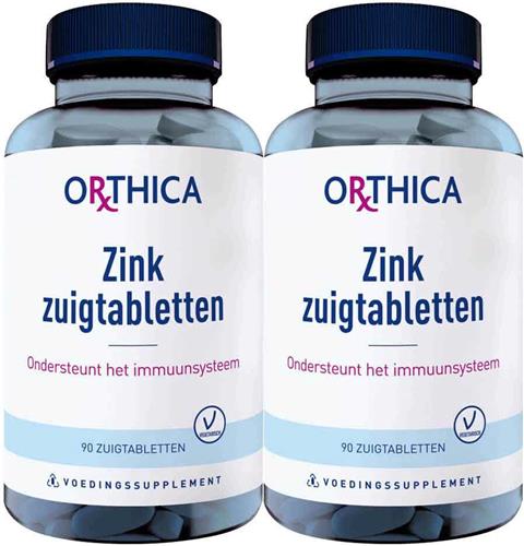 2x Orthica Zink Zuigtabletten 90 tabletten