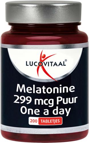 3x Lucovitaal Melatonine Puur 0,299mcg 200 tabletten