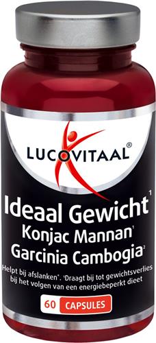 Lucovitaal Ideaal Gewicht Konjac Mannan Garcinia Cambogia - Voedingssupplement - 60 capsules