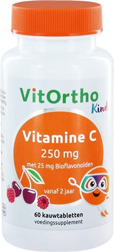 VitOrtho Vitamine C 250 mg Kind - 60 kauwtabletten