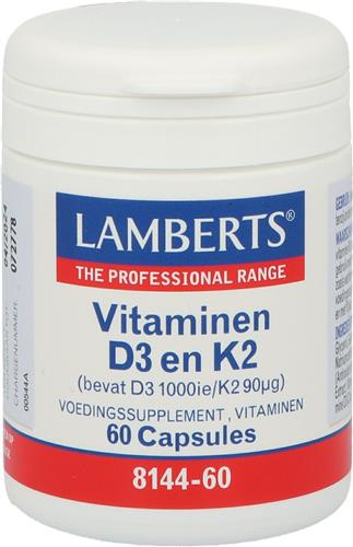 Lamberts Vitamine D3 1000IE en K2 90mcg (60ca)