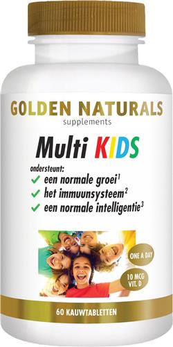 Golden Naturals Multi KIDS (60 kauwtabletten)