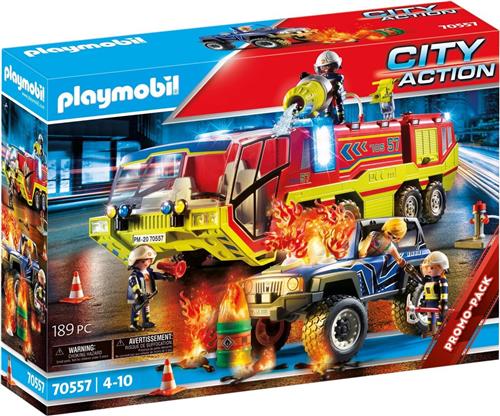 PLAYMOBIL City Action Brandweer met brandweerwagen - 70557