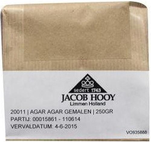 Jacob Hooy Agar agar gemalen