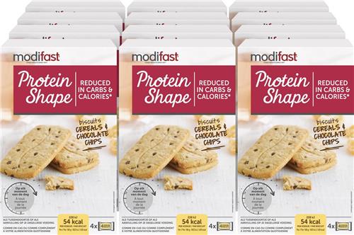 Modifast Protein Shape Biscuits cereals and chocolate chips 12x200g