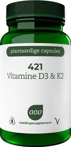 AOV 421 Vitamine D3 & K2 60 vegacapsules