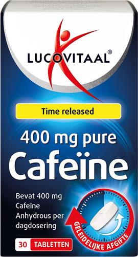 Lucovitaal Pure Cafeïne 400 mg 30 tabletten