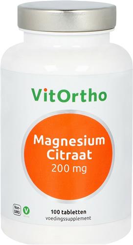 Vitortho Magnesium Citraat 200 mg 100 tabletten