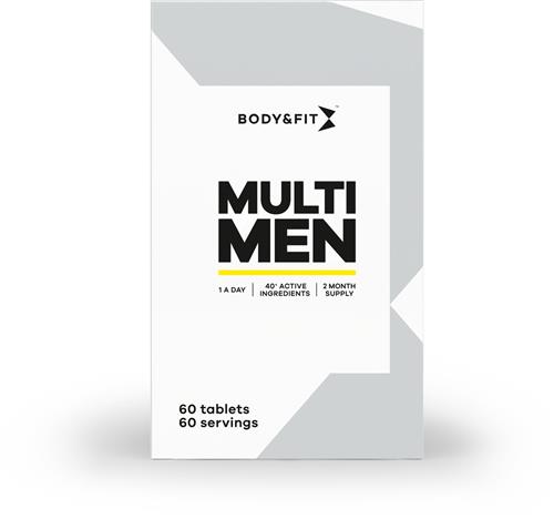 Body & Fit Multi Men - Multivitamine Man - Voedingssupplement voor Mannen - 60 Tabletten