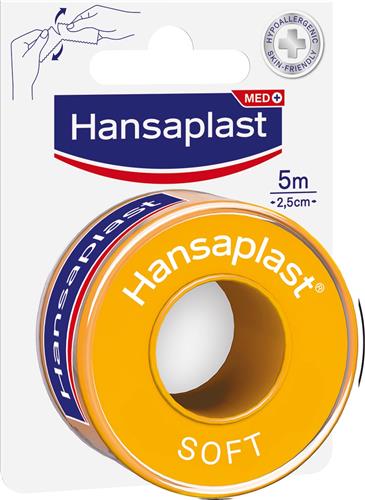 Hansaplast Soft Hecht Pleister - Pleisters Op Rol - Wondpleisters - Wondverzorging - 2,5cmx5m