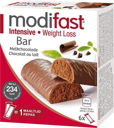 Modifast Lunchrepen Chocolade- 6 repen