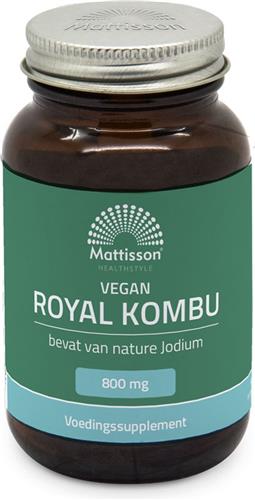 Mattisson - Royal Kombu 800 mg - Bruinwier - Rijk aan Jodium - Voedingssupplement - 60 Capsules