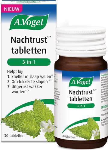 A.Vogel Dormeasan Nachtrust 3 In 1 - 1 x 30 tabletten