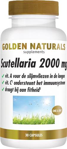 Golden Naturals Scutellaria 2000mg (30 veganistische capsules)