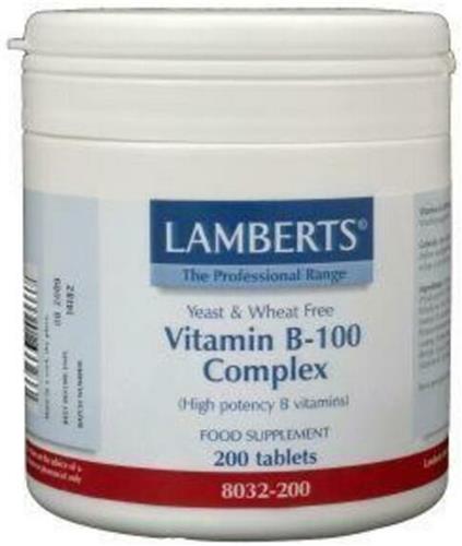 Lamberts Vitamine B100 Complex - 200 Tabletten - Vitaminen