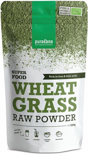 Purasana Wheat Grass Powder Bio 200 gr