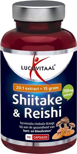 Lucovitaal Voedingssupplementen Capsules Shiitake & Reishi 90Cap