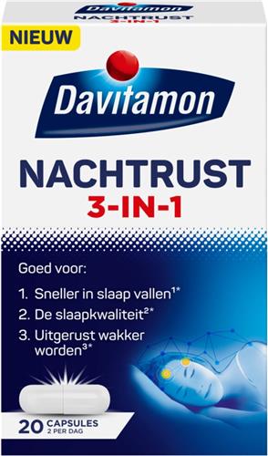 4x Davitamon Nachtrust 3-in-1 20 capsules