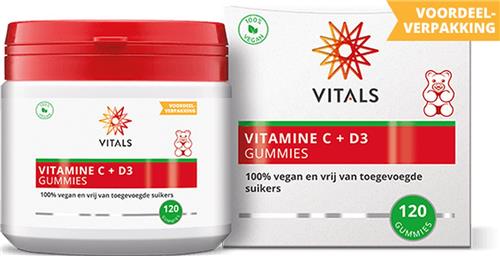 Vitals - Vitamine C + D3 Gummies - 120 Gummies