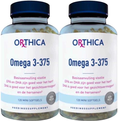 2x Orthica Omega 3-375 120 softgels