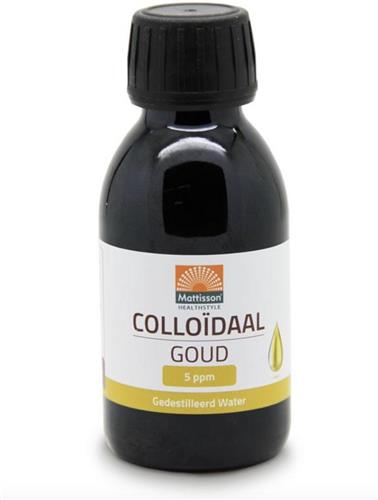 Mattisson - Colloïdaal Goud 5PPM - Goudwater - 100% Natuurlijk - Gedestilleerd Water - 100 ml