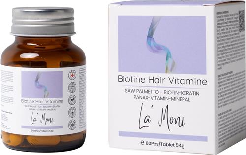 La´Moni Biotine Vitamine Tablet / Vegan / Biotine / Keratin / Ondersteuning van Haarverzorging