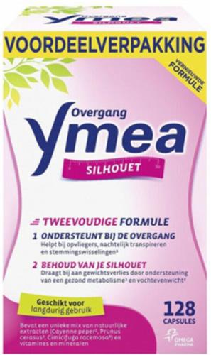 Ymea Overgang Silhouet - Voedingssupplement overgang - Overgang tabletten - 128 capsules - Voordeelverpakking