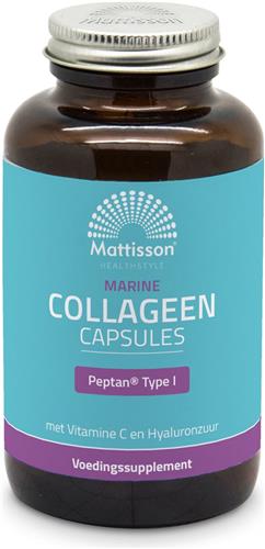 Mattisson - Marine Collageen Blend Peptan® Type I - Met Vitamine C en Hyaluronzuur - 180 Capsules