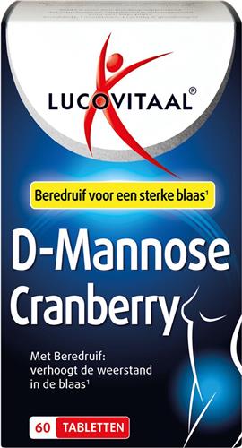 3x Lucovitaal D-Mannose Cranberry Blaasfunctie 60 tabletten