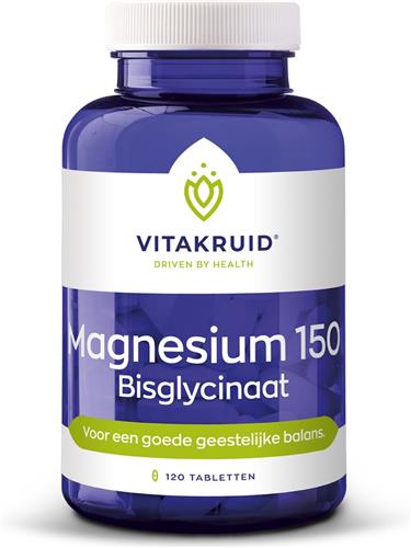 Vitakruid - Magnesium 150 bisglycinaat - 120 Tabletten