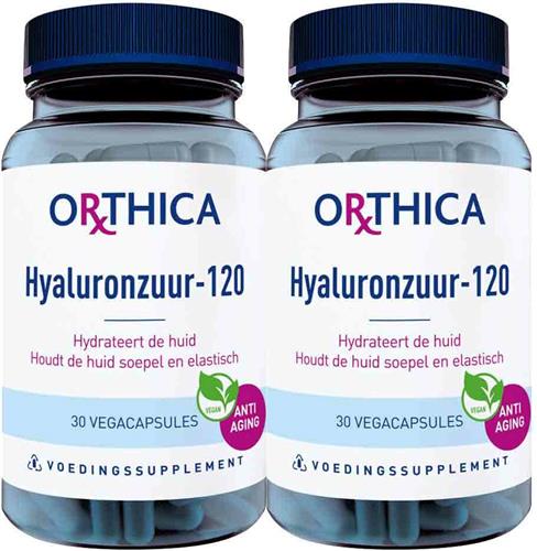 2x Orthica Hyaluronzuur-120 Anti-Aging 30 capsules