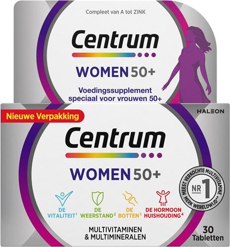 Centrum Women 50+ Multivitaminen Tabletten, 30 stuks