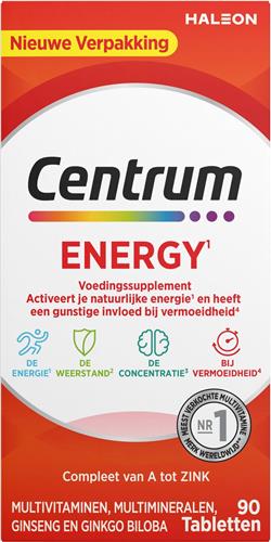 Centrum Energy Multivitaminen Tabletten, 90 stuks